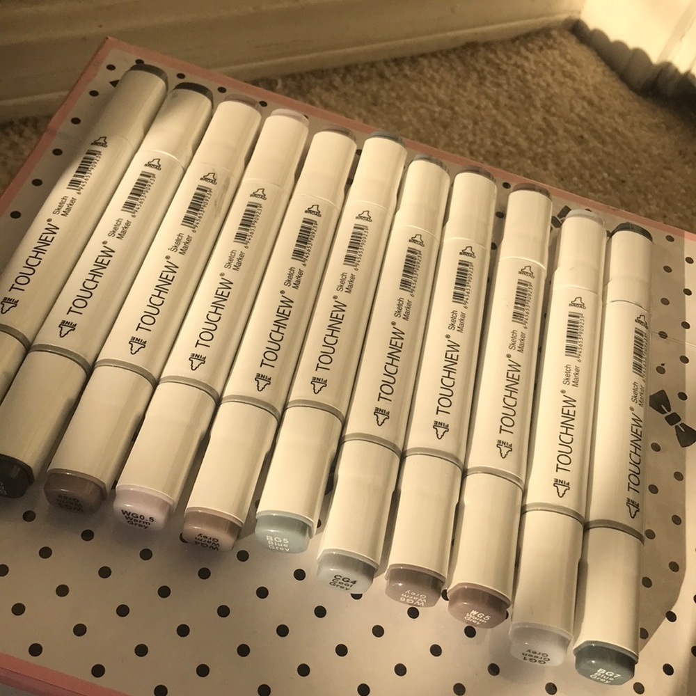 Grey toned alcohal markers!💞 #copic